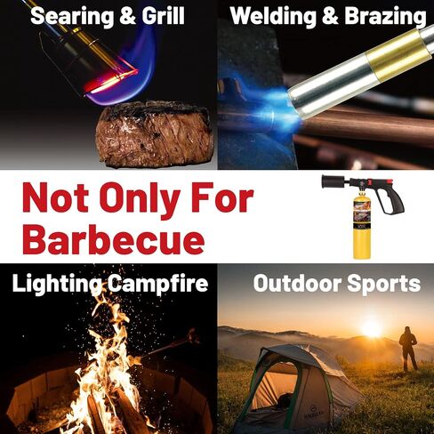 14.1oz MAPP Gas 12 Bottle Kit 99.99% High Purity Equal to MAPP Gas Hotter than Propane No Odor Cooking Searing Camping Gas to Broil Sous Vide for Welding Brazing Soldering Propane Torch Head in Saudi Arabia