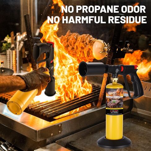 14.1oz MAPP Gas 12 Bottle Kit 99.99% High Purity Equal to MAPP Gas Hotter than Propane No Odor Cooking Searing Camping Gas to Broil Sous Vide for Welding Brazing Soldering Propane Torch Head in Saudi Arabia