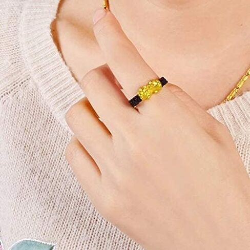 Feng Shui The Best 10mm Black Hand Carved Mantra Bead Bracelet with Golden Pi Xiu/Pi Yao Lucky Wealthy Amulet Brecelet in Kuwait