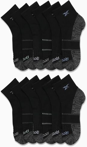 Reebok Women's Socks - 12 Pack Athletic Quarter Crew Socks in Kuwait