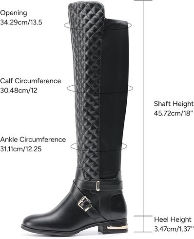 أحذية JustFab Noel المسطحة للنساء - أحذية نسائية، أحذية ركوب الخيل، أحذية عالية للركبة للنساء، أحذية طويلة وأحذية طويلة للنساء - أحذية كاجوال للنساء in Kuwait