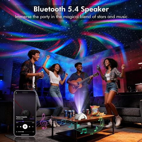 Galaxy Projector, Star Projector Light for Bedroom, Bluetooth Speaker and 8 White Noise, Night Light for Kids Adults Game Room, Home Theater, Ceiling, Christmas, Room Decor in Kuwait