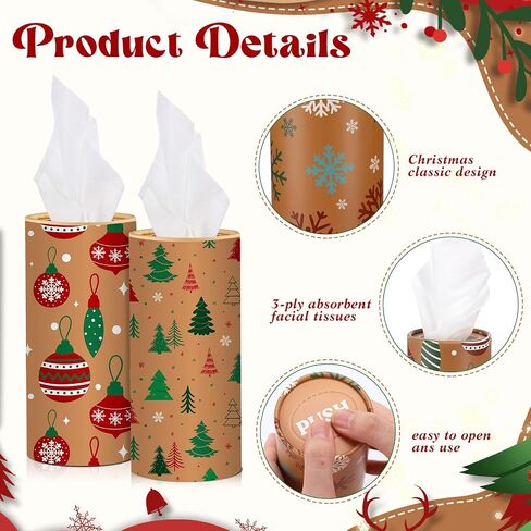 Hushee 10 Pcs Thanksgiving Car Tissues Cylinder Holder Boxes with 500 Facial Tissues Pumpkin Tissue Box for Car Fall Round Tissue Tubes for Cup Holder Home Office Travel, 10 Styles in Saudi Arabia