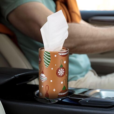 Hushee 10 Pcs Thanksgiving Car Tissues Cylinder Holder Boxes with 500 Facial Tissues Pumpkin Tissue Box for Car Fall Round Tissue Tubes for Cup Holder Home Office Travel, 10 Styles in Saudi Arabia