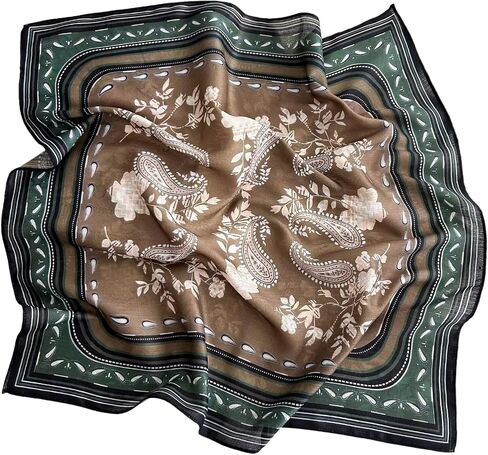 K-Elewon Women Medium Square Scarf Head Scarf Neck Scarf Hair Scarf Head Sleeping Wraps Bandana Scarfs for Women in Kuwait