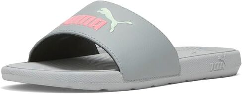 PUMA Women's Cool Cat Slide Sandal, Black-Black, 8 in Saudi Arabia
