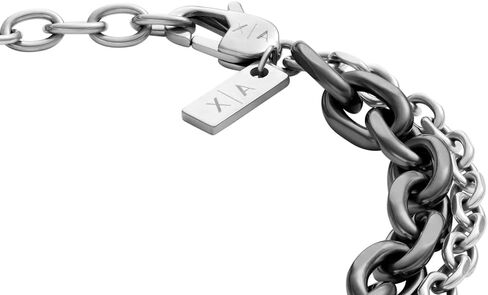 ايه | اكس ارماني اكستشانج سوار سلسلة من الستانلس ستيل بلونين للرجال (الموديل: AXG0115710)، مقاس واحد، ستانلس ستيل، بدون احجار كريمة, ستانلس ستيل, بدون أحجار كريمة in Saudi Arabia