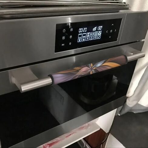 Refrigerator Microwave Handle Covers Set of 4, Art Sunflower Butterfly Print Indoor Kitchen Decorations Anti-Skid Scratchproof Protective Covers for Oven Dishwasher Cabinet Handles in Saudi Arabia