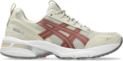 ASICS Women's GEL-1090v2 Sportstyle Sneaker, 6, Cream/Cement Grey in Saudi Arabia