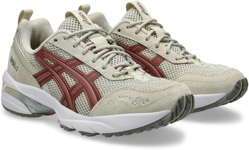 ASICS Women's GEL-1090v2 Sportstyle Sneaker, 6, Cream/Cement Grey in Saudi Arabia