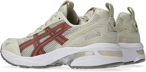 ASICS Women's GEL-1090v2 Sportstyle Sneaker, 6, Cream/Cement Grey in Saudi Arabia