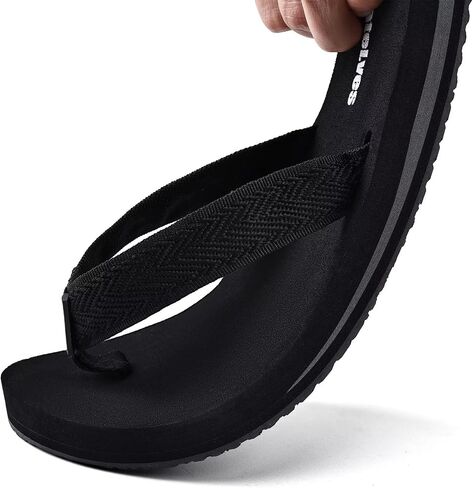 WateLves Womens-Flip-Flops-Thong-Sandals-Beach-Shoes خفيفة ومريحة لقضاء العطلات والحمام in Kuwait