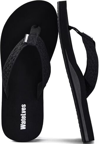 WateLves Womens-Flip-Flops-Thong-Sandals-Beach-Shoes Light and Comfortable for Vacation Walking-Bathroom-Pool in Kuwait