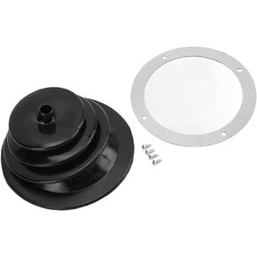Gear Shift Boot Cover, Shift Dust Cover, Shifter Boot Plate Gear Shift Handbrake Lever Boot Plate Kit Dustproof Black Rubber Round Universal Replacement for Car Automotive Clutch Boots