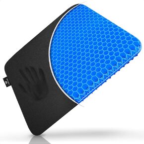 WOLLENWOLE Gel Enhanced Seat Cushion – Comfortable Cushion for Office Chair, Gaming, Travelling, Driving, Pain Relief Tailbone Coccyx with Foam Memory, Breathable Orthopedic Cushion Seat in Kuwait