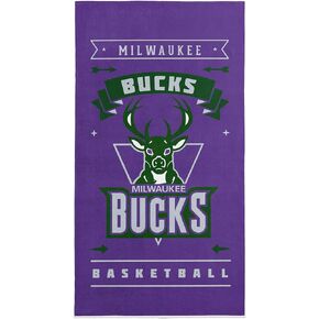 Northwest NBA Milwaukee Bucks Beach Towel, 30" x 60", Hardwood Classics