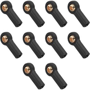 uxcell 10 Pcs M3 3.0xL20mm Lever Steering Linkage Tie Rod End Ball Head End without Screws and Nut for RC Robot