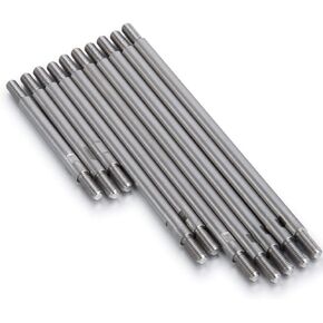 QUE-T 10pcs Stainless Steel Pull Rod Link Linkage for 1/10 RC TRX-4 Crawler Car (313mm Wheelbase)