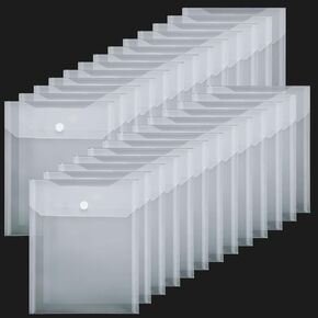 Acrux7 40 PCS Clear Plastic Die Cut Storage Pockets 9.5x6.7 Inch Stamp and Die Storage Pockets Waterproof Resealable Die Storage Envelopes for Die Cuts Scrapbooking Paper Card Making Photos DIY in Kuwait