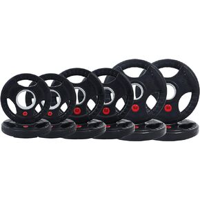 BalanceFrom Cast Iron Olympic 2-Inch Plate Weight Plate for Strength Training, Weightlifting and Crossfit, Multiple Packages
