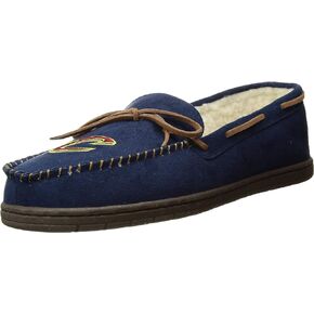 FOCO mens Nba Team Color Big Logo Moccasin Slippers