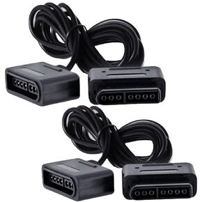 كابل تمديد وحدة تحكم SNES عالي الجودة - 1.8 متر، كابل تمديد وحدة تحكم الألعاب 6 أقدام متوافق مع سوبر ماريو، تيلز أوف فانتازيا، زيلدا، ستار فوكس، دونكي كونج وغيرها من ألعاب SNES in Kuwait