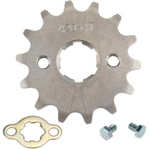 HIAORS 420 14T 20mm Motorcycle Front Engine Sprocket for 50cc 70cc 110cc 125cc 140cc 160cc Honda TaoTao Roketa Coolster Sunl Lifan Chinese ATV Quad Dirt Bike