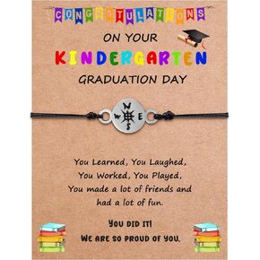 8Th Grade Graduation Gifts for Boys Girls,Compass Graduation Bracelets as Middle School Graduation Gifts,2024 Graduation Gifts for Daughter Granddaughter Niece Son in Kuwait