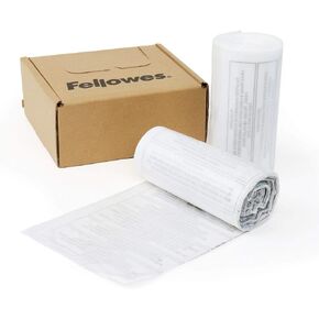 Fellowes 36052 Trash Bags for Shredders, 100 Pieces, Reduces Shredded Wastes, and Round Bottom Increases Storage Capacity