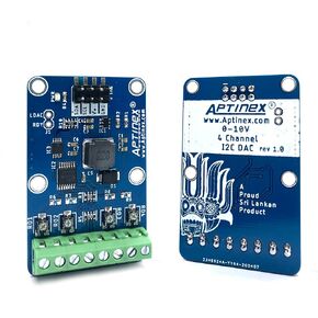 Aptinex 4 Channel DAC Module DA4C010BI I2C Digital to Analog 0-10V MCP4728