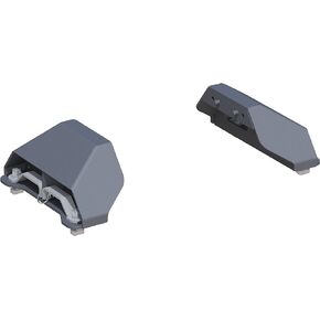 CURT 16032 Replacement Ford F-250, F-350, F-450 Puck System 5th Wheel Legs, 30,000 lbs, Hitch Head Required, DARK GREY TERIDIUM