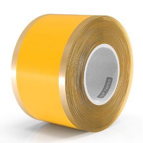 LLPT Self Fusing Silicone Tape 1 Inch x 17 Feet Self Bonding Miracle Rubber Wrap Tape for Hose Emergency Repair Handlebar Barbell Pull Up Bar Dumbbell Tools Yellow (SF009)