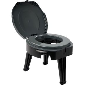 Reliance Products FOLD-to-GO Folding Portable Camping Toilet | 300 Pound Capacity | Compact & Lightweight