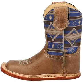 ROPER Infant Boys Aztek Southwest Square Toe Casual Boots Ankle - Brown