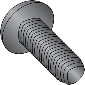 أجزاء صغيرة 0606RPPB برغي لف خيط فولاذي للمعادن، لمسة نهائية من أكسيد الأسود، رأس المقلاة، محرك فيليبس، حجم الخيط #6-32، طول 3/8 بوصة (عبوة من 100) in Kuwait