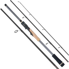 MINISTOREAM Travel Fishing Rods, 4 Piece Fishing Pole,Surf Casting/Spinning Rod,Ultralight Fishing Baitcasting Rod 7ft for Saltwater Trout, Bass, Walleye, Pike