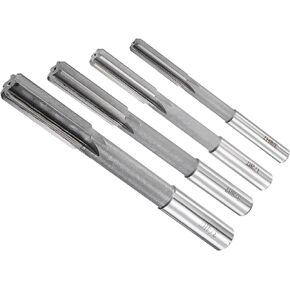 CoCud Chucking Reamers Set, 3/8" 5/8" 1/2" 3/4" Diameter H7 Tolerance, Milling Cutter - (Applications: for Lathe Drilling Machine), 4-Pieces