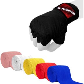 Starpro Boxing Hand Wraps for Ultimate Wrist Support - Ideal for Boxing, Fitness, Training - Thumb Loop for Quick Wrap - -Multiple Colors & Sizes
