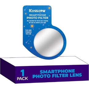 Solar Eclipse Glasses Imaging Enhancing Lens Filter for Your Smartphone 1-Pack. Ensure Your Phone Camera is Shielded from Harmful Rays