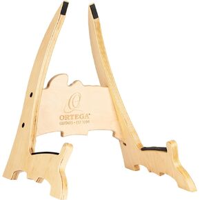 Ortega Guitars Wooden Acoustic Guitar Stand Made w/Birch Wood-Natural (OWGS-2)