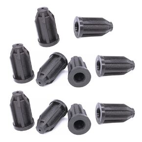 10Pcs Caster Socket Sleeve Round Inserts, Chair Caster Wheel Stem Insert, 7/16" Inside Stem