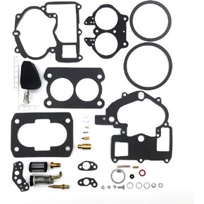 YBATUWU Complete Carburetor Kit for Mercruiser Marine 2 Barrel 3.0L 4.3L 5.0L 5.7L with FLOAT 3302-804844002，19032C