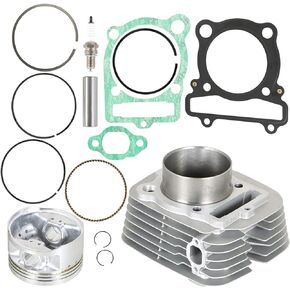 Silscvtt Cylinder Piston Gasket Top End Kit Replacement for Yamaha Warrior 350 1987-2004