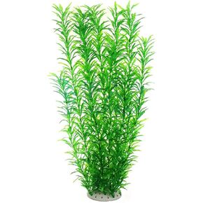 Norgail Large Aquarium Plants Artificial Plastic Fish Tank Plants Decoration Ornaments Safe for All Fish 20 Inches Tall (1)
