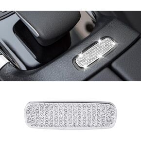 LECART for Mercedes-Benz Interior Accessories C118 W177 GLA-Class GLB-Class 2020 2021 2022 Bling Car Armrest Box Button Cover Stickers Glitter Car Decorations Metal Decal Decors Trims