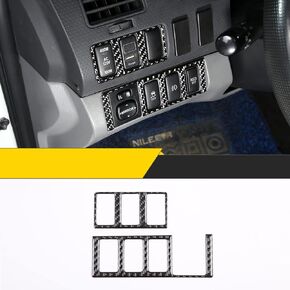 for Toyota Tacoma 2011-2015 Real Carbon Fiber Car Mirror Adjustment Switch Frame Sticker Decorative Panel Cover Protection Car Interior Accessories