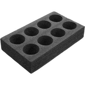 Foam Take Out Drink Carrier, 8 Cups Take Out Cup Holder for , To Go Drink Holder for Hot And Cold Drinks, Coffee, Milk Tea, Beverage (Black)