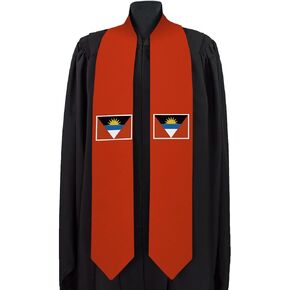 Dheeraja Antigua and Barbuda Graduation Sash National Graduation Sash/Stole International Study Abroad Unisex Country Flag Graduation Sash (antigua and barbuda)