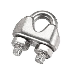 uxcell Wire Rope Clip Clamp M2 316 Stainless Steel for 2mm Diameter Cable, Pack of 8