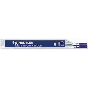 سنون رصاص ميكانيكية من Staedtler Micro Mars Carbon، 0.7 مم، 2H، 60 مم × 12 (250 07 2H) in Kuwait